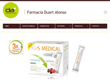 Tablet Screenshot of farmaciaalberic.com